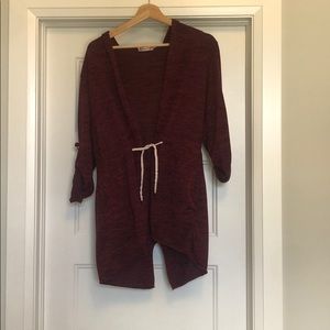 Maroon cardigan